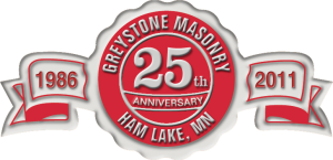 Greystone Masonry celebrates 25 years servicing the twin Cities area with its Concrete needs.